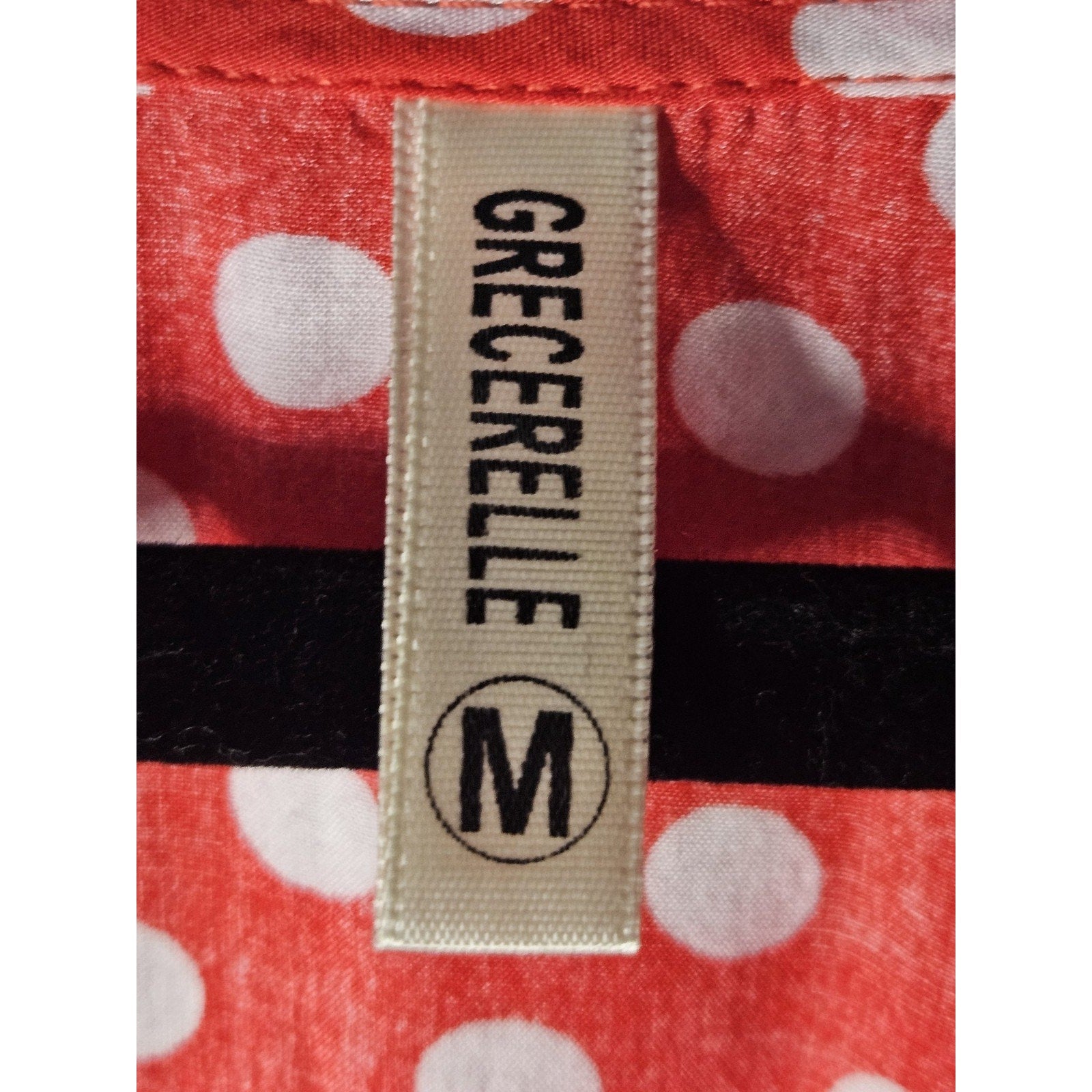 Grecerelle Summer Dress Polka Dot Cross V Neck Dress Long Flowly Medium