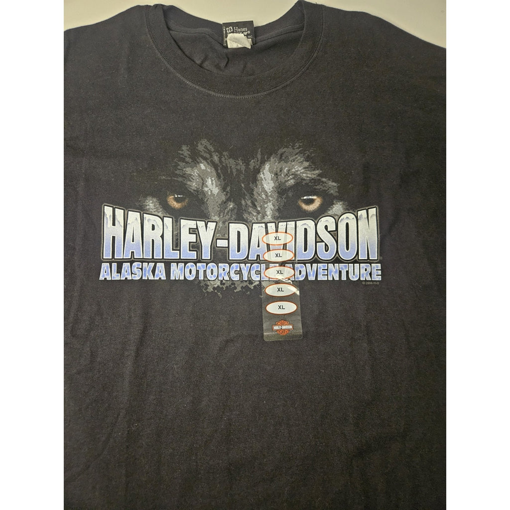 NWT Harley Davidson Soldotna Alaska Kenai Peninsula Wolf T-Shirt Men's X-Large
