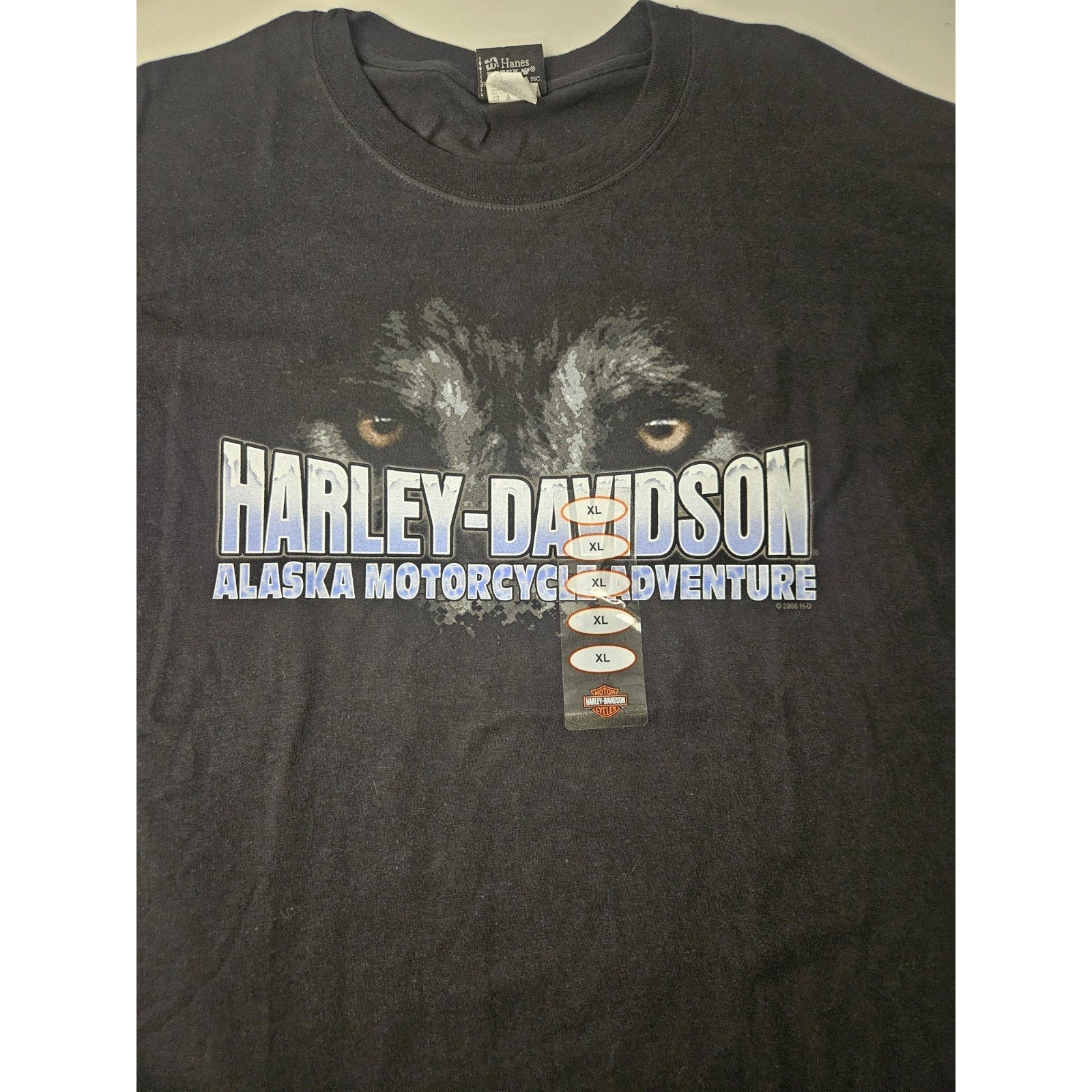 NWT Harley Davidson Soldotna Alaska Kenai Peninsula Wolf T-Shirt Men's X-Large