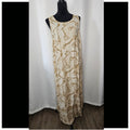 Vintag OutFit JPR Maxi Dress Womens Long Embroidered Detail Side Slit Medium