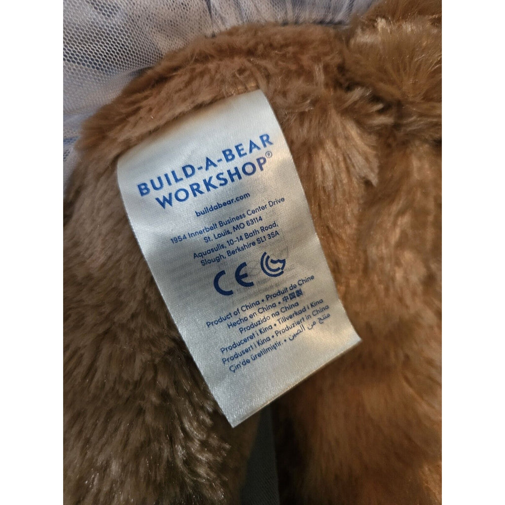 Build A Bear BAB Brown Plush Teddy Bear Wonder Woman Costume Outfit Stuffed