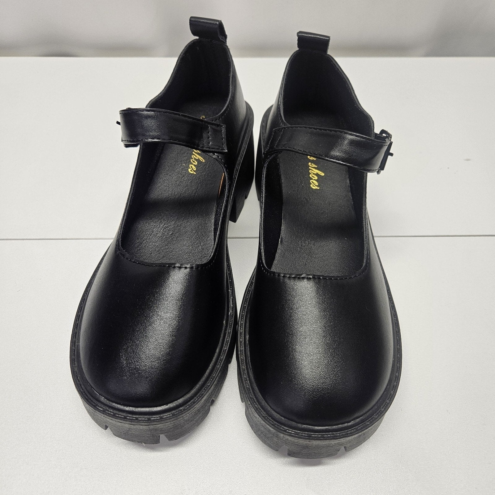 Womens Gothic Punk Heels Platform Round Toe Buckle Chunky Mary Jane Shoes Sz 11