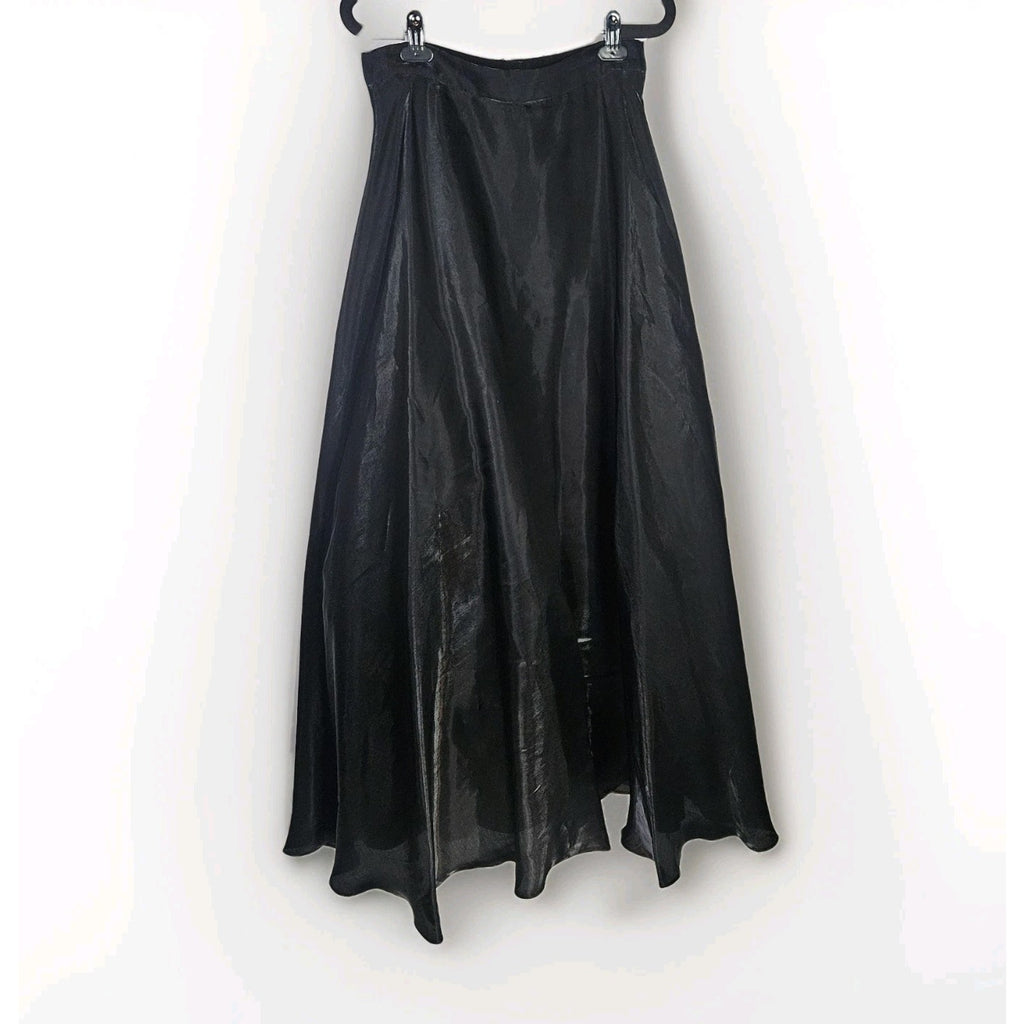 Vintage 90s Petticoat Skirt Black Sz 8 Eveningwear Whimsigoth Gothic Victorian