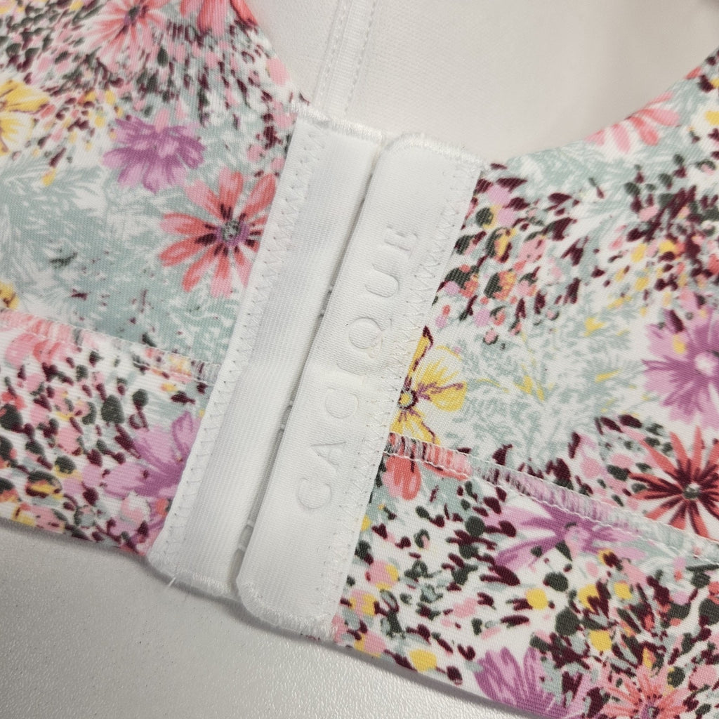 CACIQUE 42DDD Lightly Lined No Wire T Shirt Bra NWT Pink Floral Print Comfort
