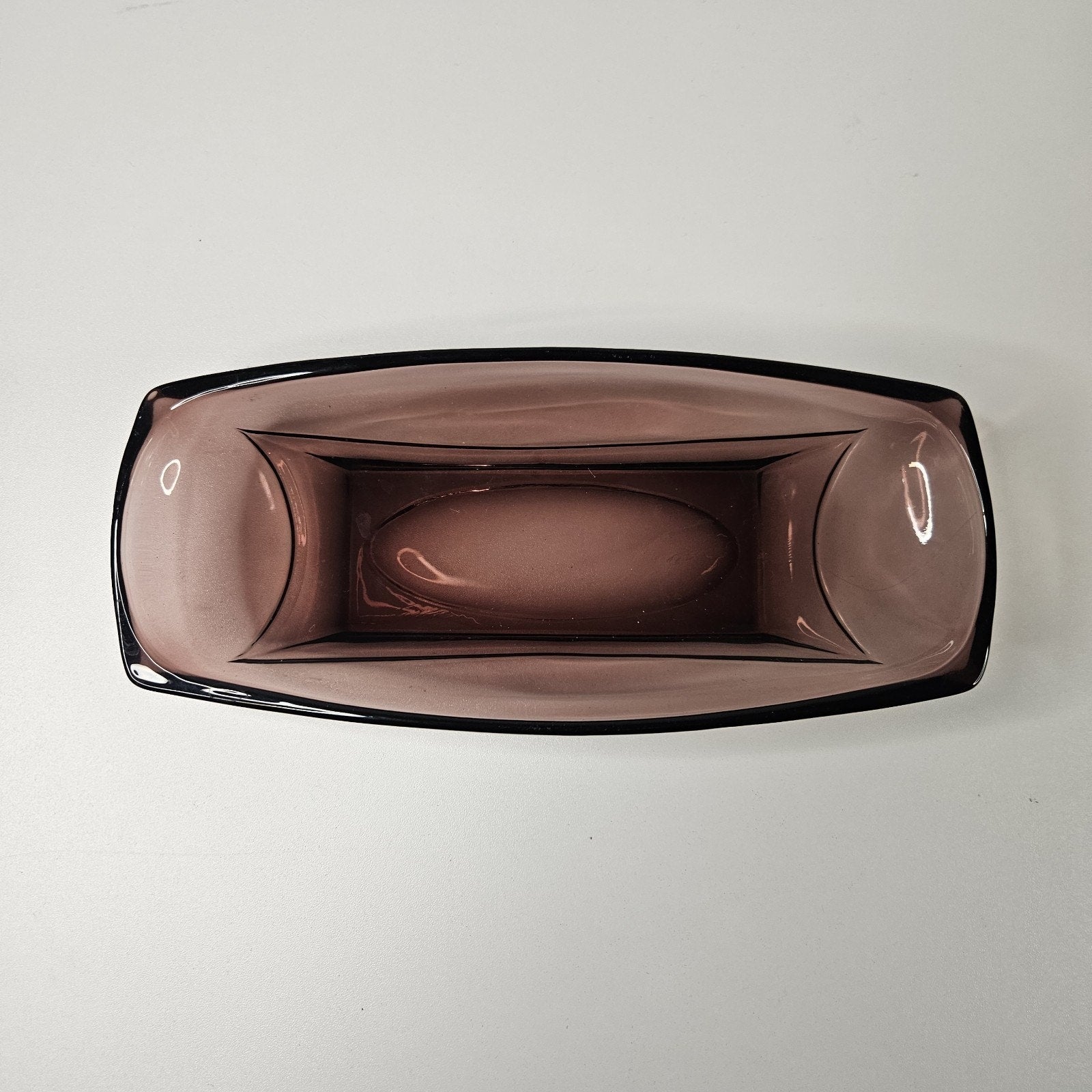 Vintage Moroccan Hazel Atlas Colony Capri Serving Dish Oblong Tray Amethyst