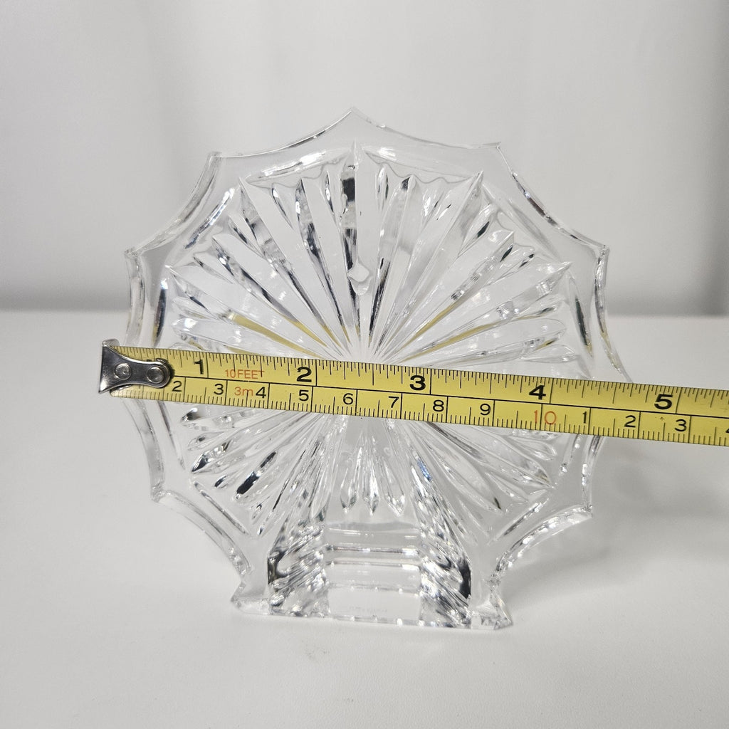 Crystal Signed Waterford Paper Weight Figurine Carnival Ferris Wheel Snowflake