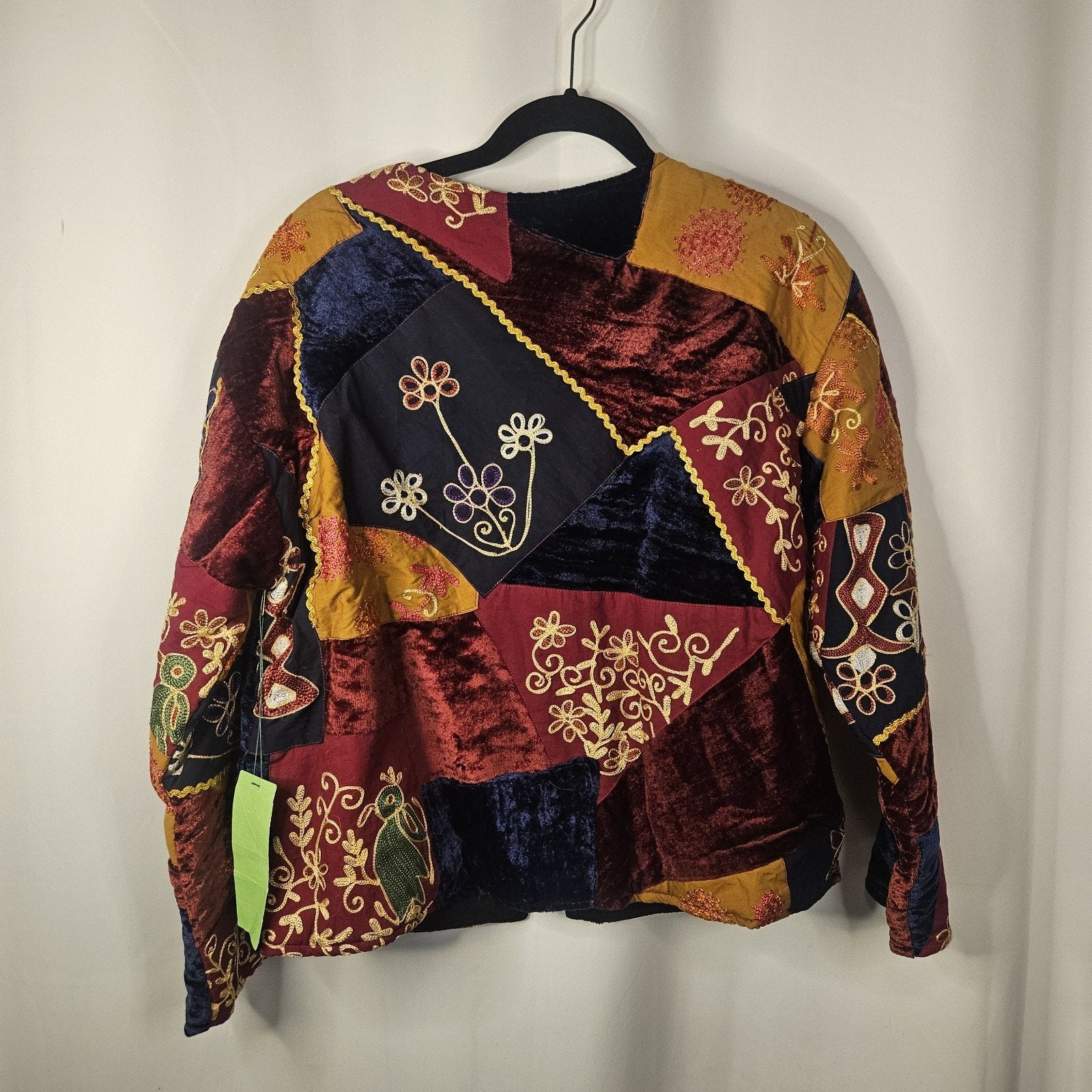 NTW Wilroy Limited Edition Vtg Multicolor Patchwork Embellished Jacket Coat 10