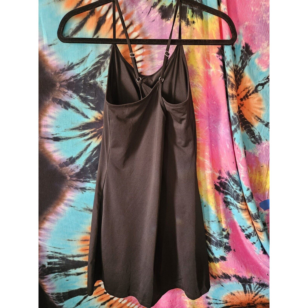 NWOT Viligo Tennis Dress Exercise Dress Built In Bra & Shorts Black Size Medium