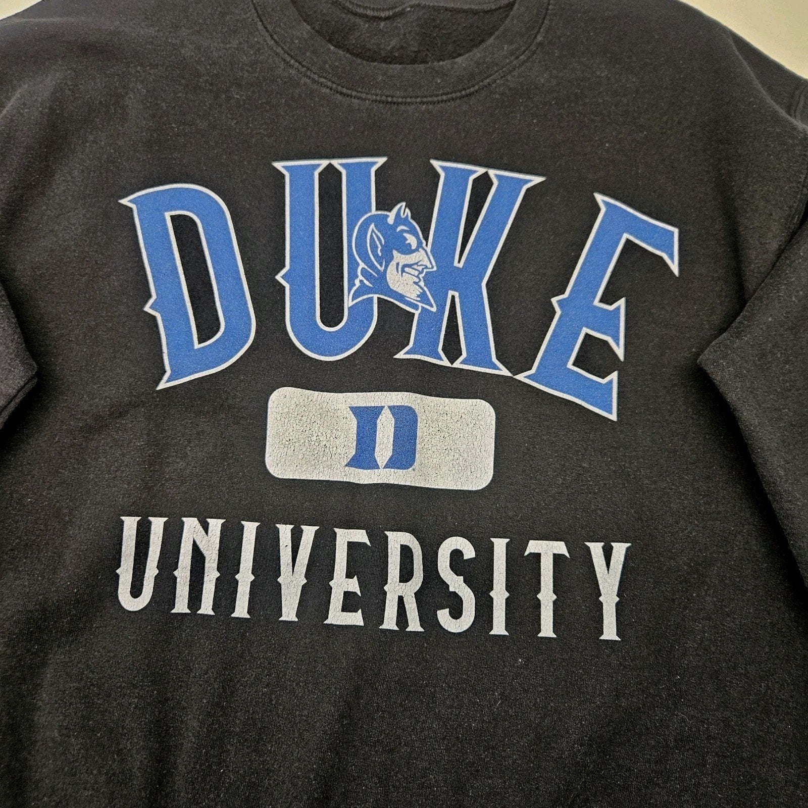 Vintage Duke Blue Devils Unisex Medium Gray College Classic Crew Sweatshirt