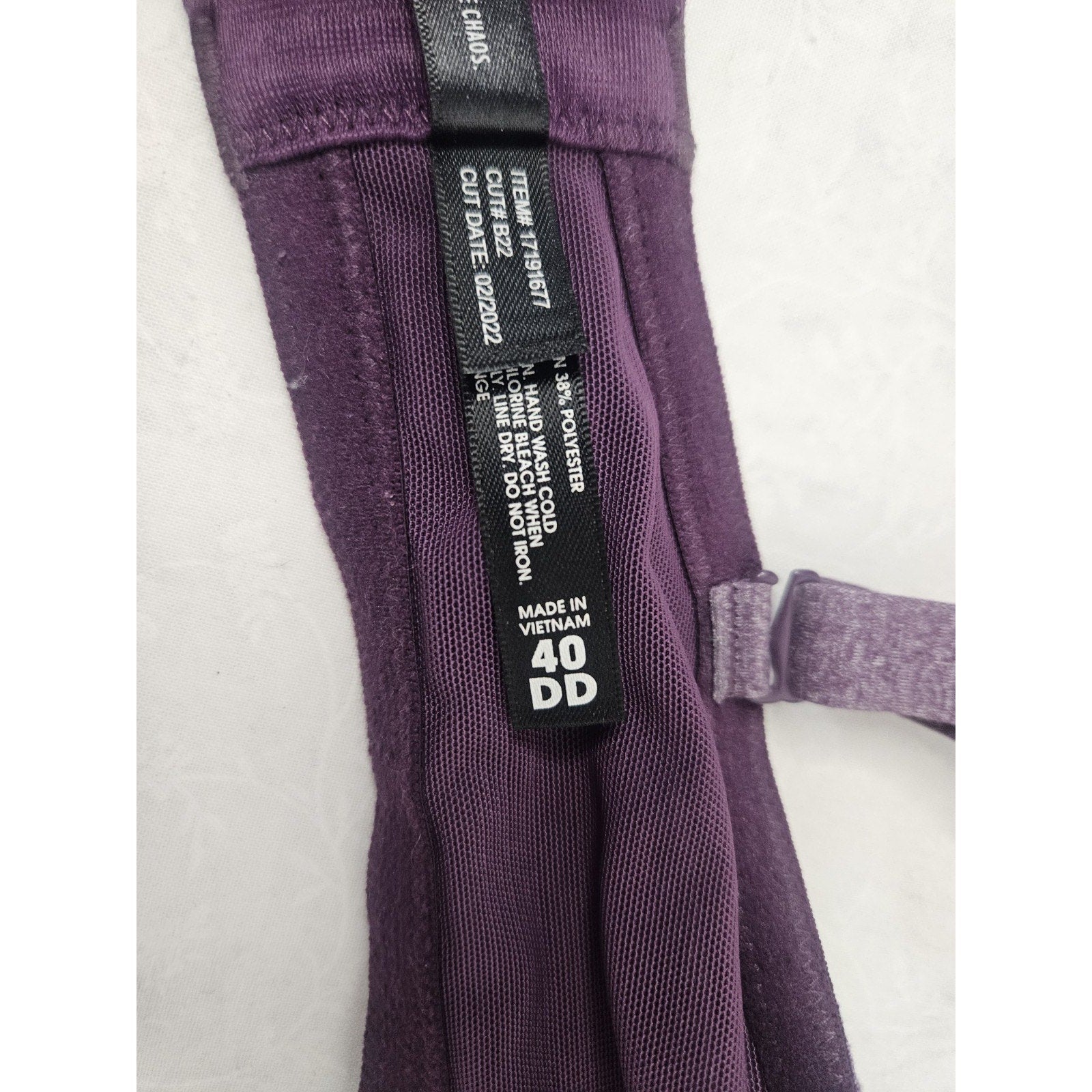 Torrid Curve Purple Lightly Padded Spring Bra Size 40DD
