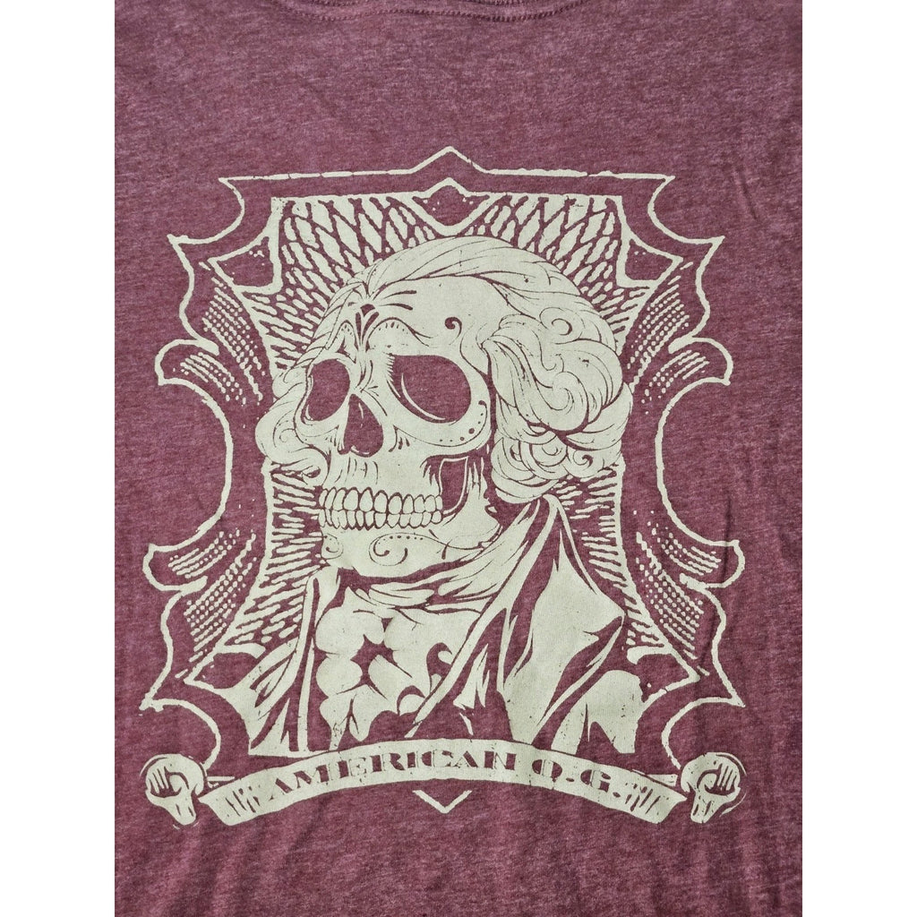 Club Member Grunt Style Women's T-Shirt XL Double Sided American OG Skull NWT