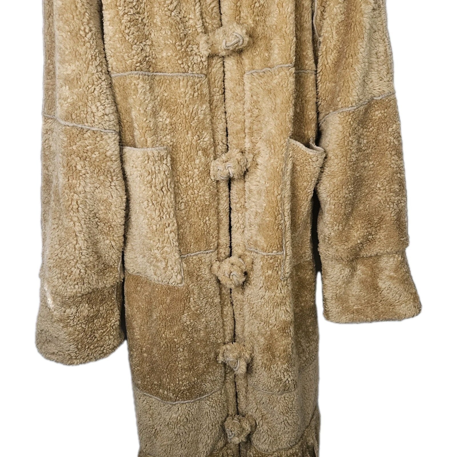 Vintage Marena Marena Two Coat Tan Womens 3X Long Sherpa Overcoat w Hat
