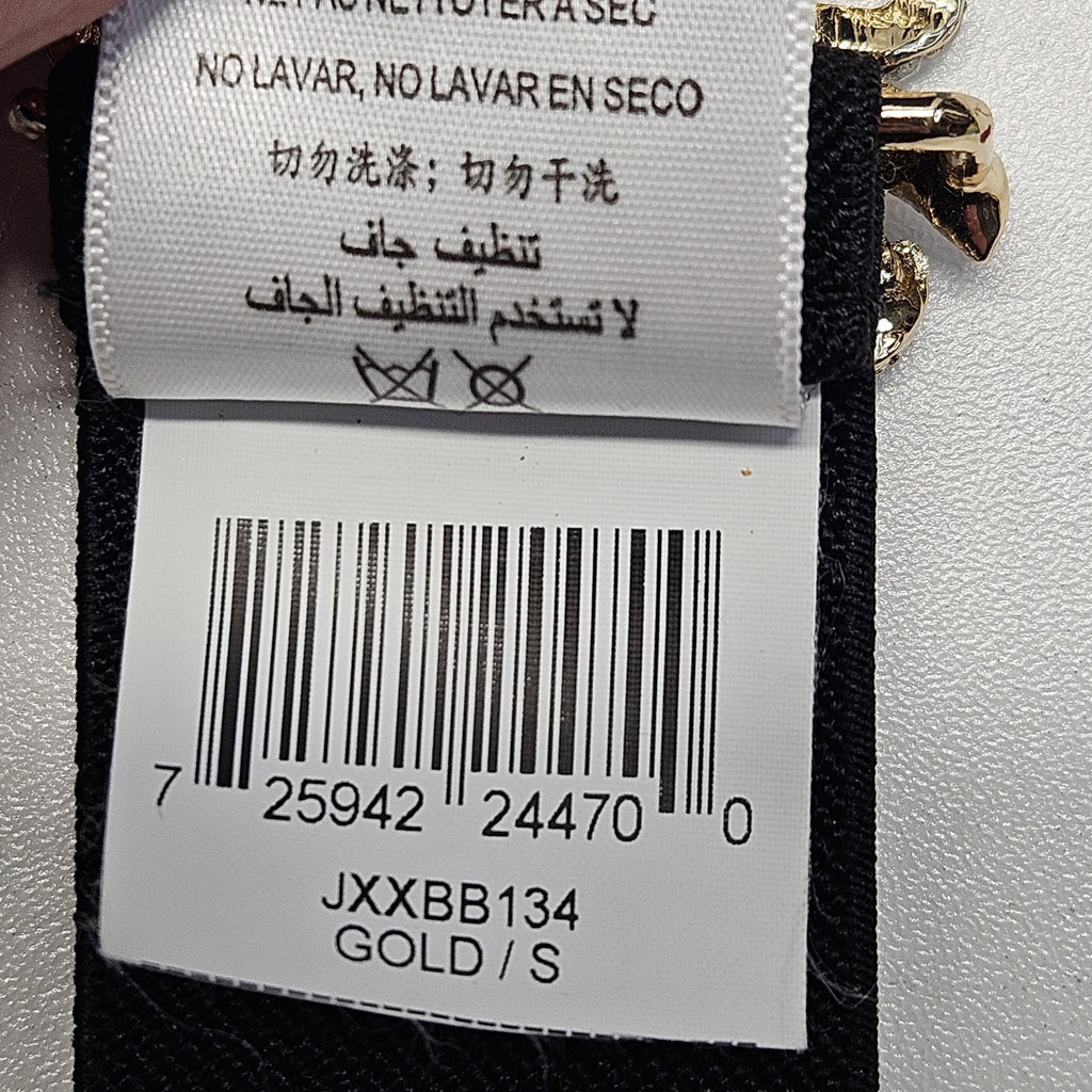 BCBG MAXAZRIA Womens Rhinestone Leaf Stretch Ajustable Waist Belt Size Small