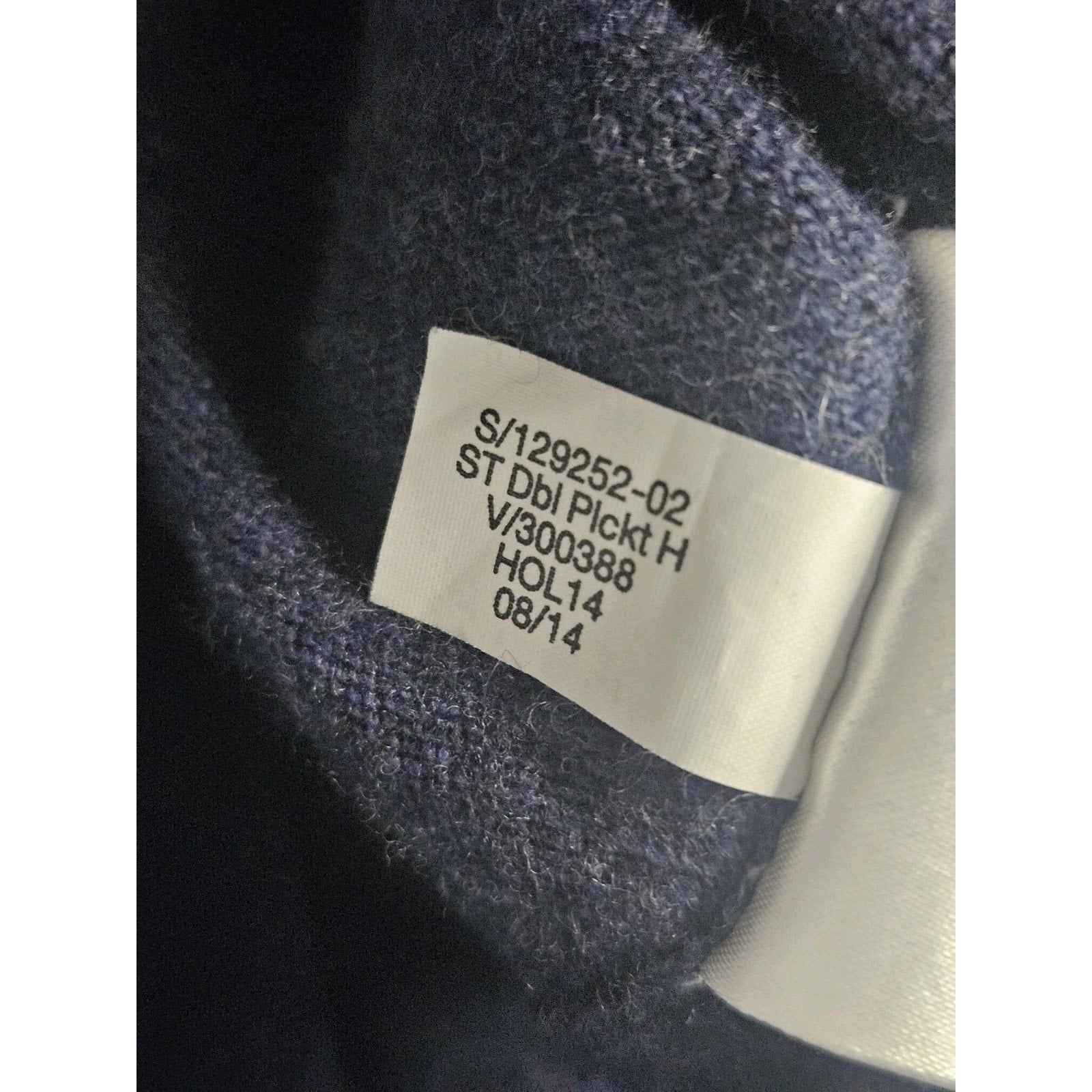 Banana Republic Men's Italian Yarn Wool Blue Henley Style Sweater Size Large