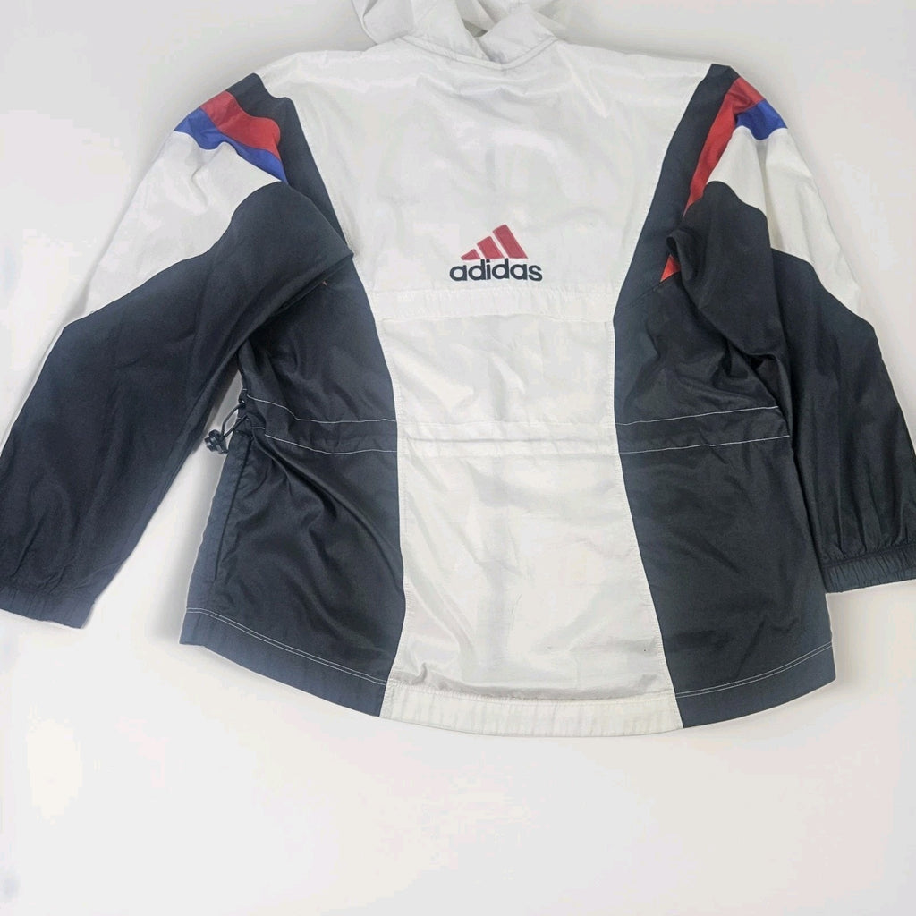 Vintage 90s Adidas Originals Windbreaker Jacket Football Mens Medium Sportswear