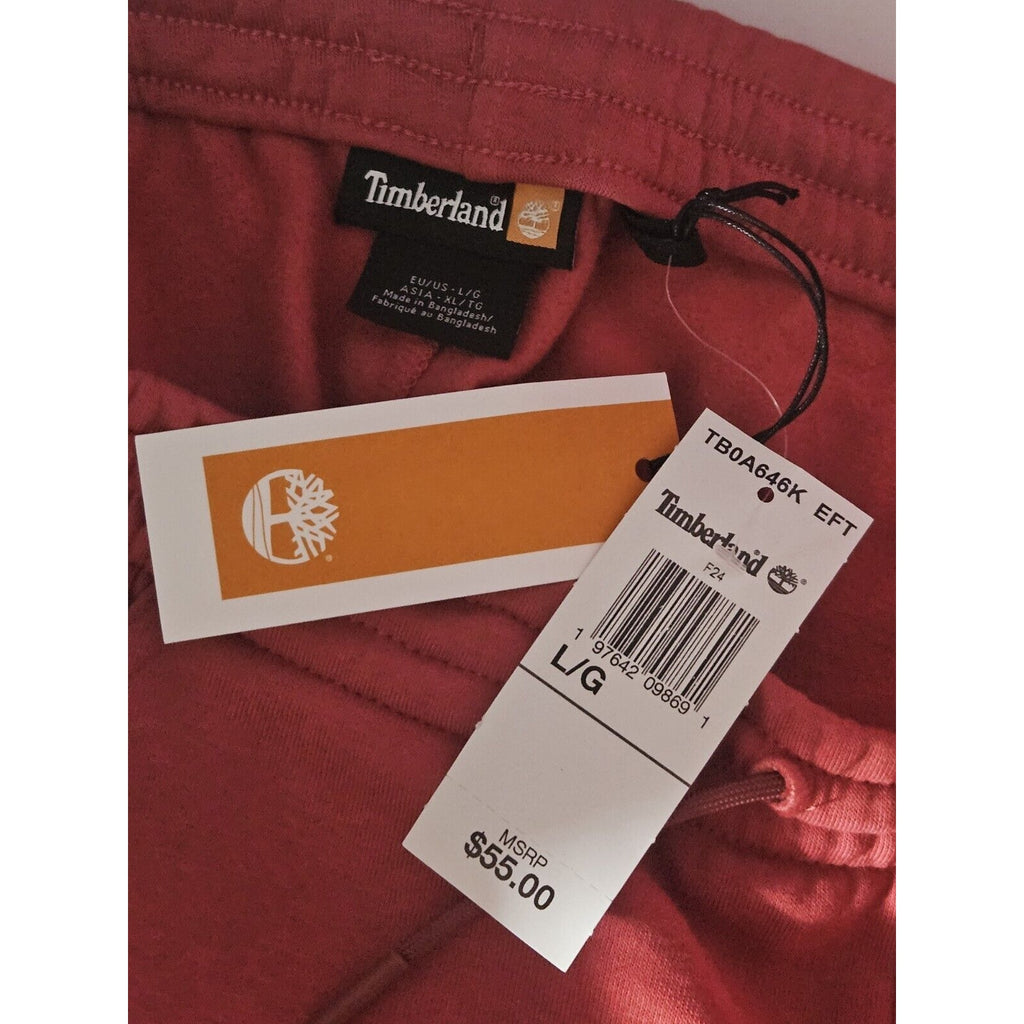 Timberland Sweatpants Unisex Large Fleeced Logo Printed Casual Joggers NWT