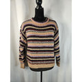 Anthropologie Elsamanda Sm Chunky Stripe Knit Alpaca Wool Blend Sweater Italy B4