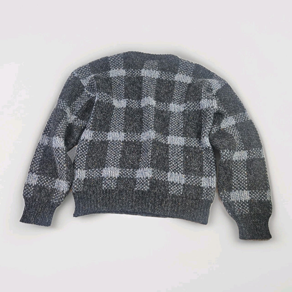 Vtg 80s Acrylic Wool Blend Chunky Knit Pullover Sweater Large Gorpcore Fisherman