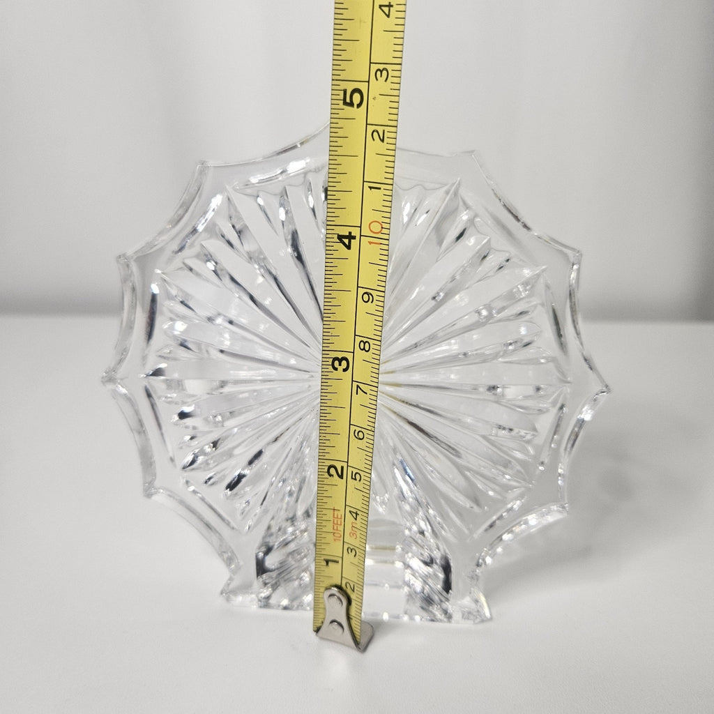 Crystal Signed Waterford Paper Weight Figurine Carnival Ferris Wheel Snowflake