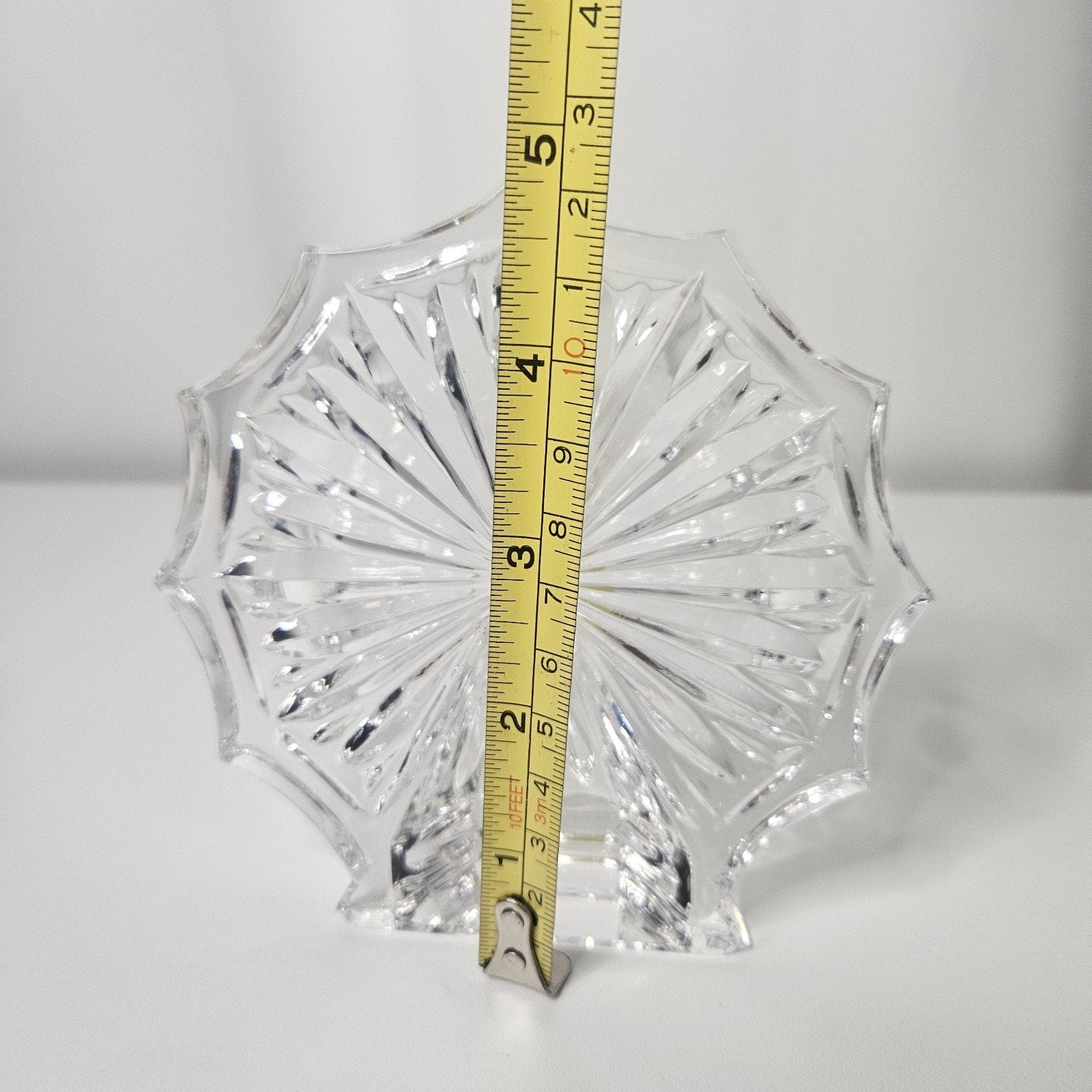 Crystal Signed Waterford Paper Weight Figurine Carnival Ferris Wheel Snowflake
