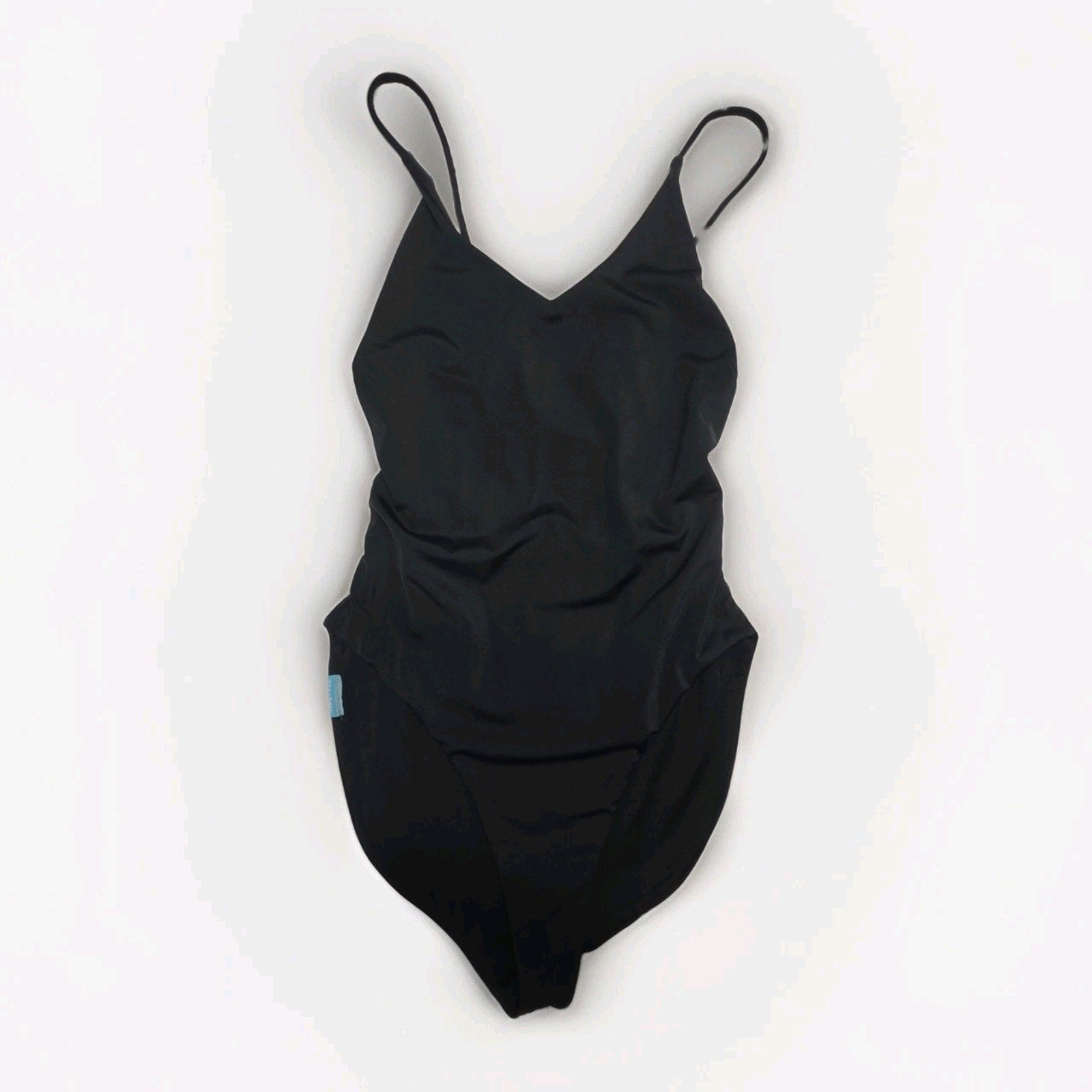 Dixxon Black One Piece Swimsuit Beach Logo XL Classic Strappy Back NWOT