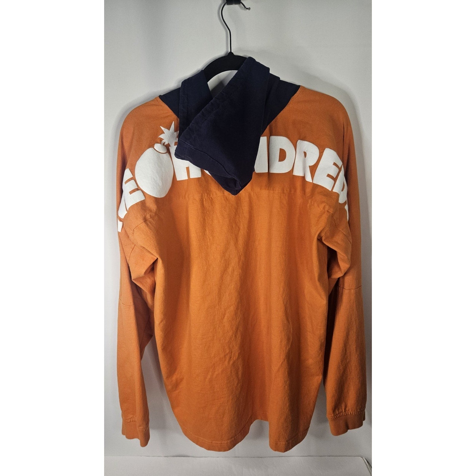 The Hundreds Men’s Puff Print Orange Pullover LW Hoodie Sweatshirt Y2k Size XL