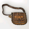 Miss Tony Lama Vintage Shoulder Bag Hand Crafted Tooled Leather Purse