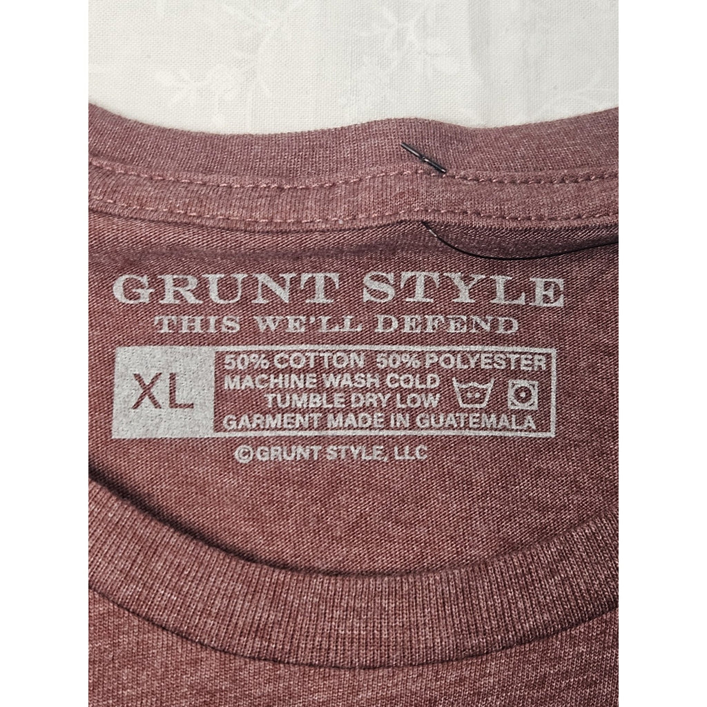 Club Member Grunt Style Women's T-Shirt XL Double Sided American OG Skull NWT