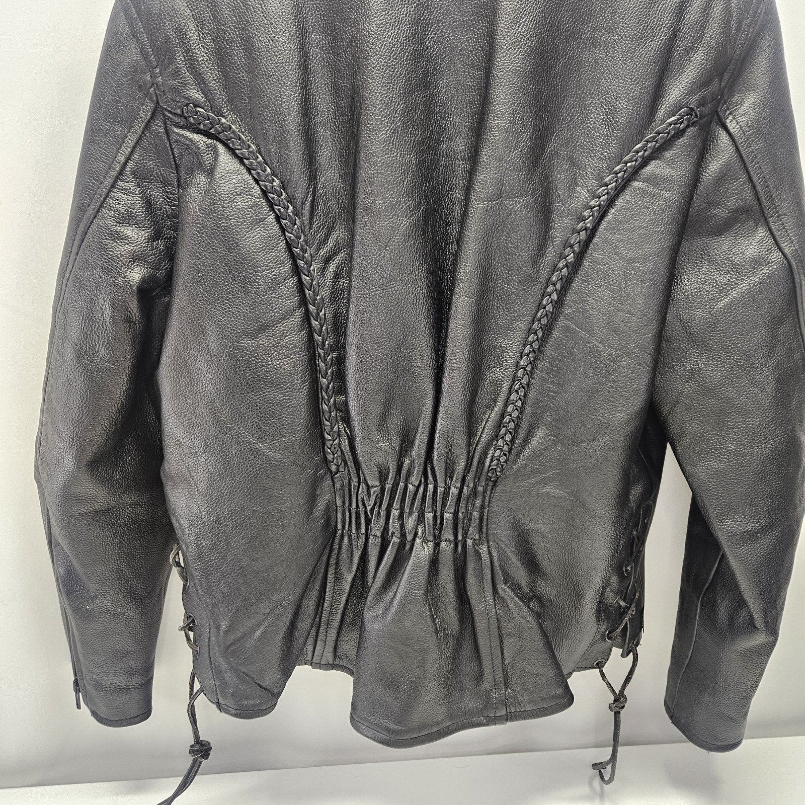 Vintage Leather King Thinsulate Leather Biker Jacket Womens Sz Large Motorcycle