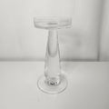 Hand Blown Glass 7.5" Candleholder Pillar Candle Stick Holder