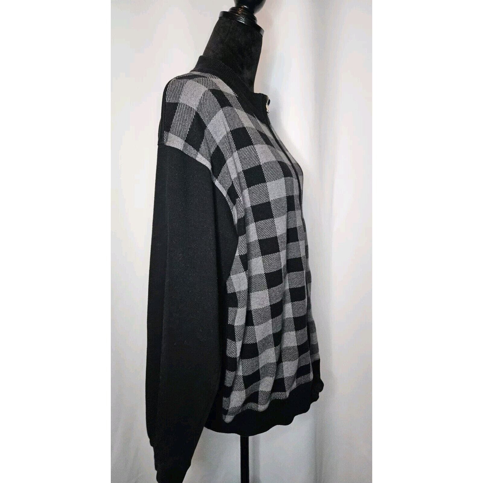 MEN’S CHERESKIN LONG SLEEVE Full ZIP SWEATER SHIRT SIZE XL