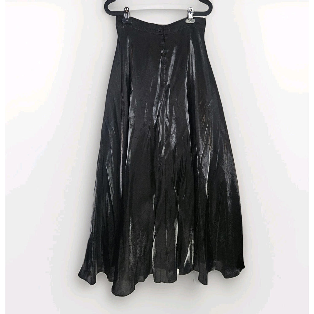Vintage 90s Petticoat Skirt Black Sz 8 Eveningwear Whimsigoth Gothic Victorian