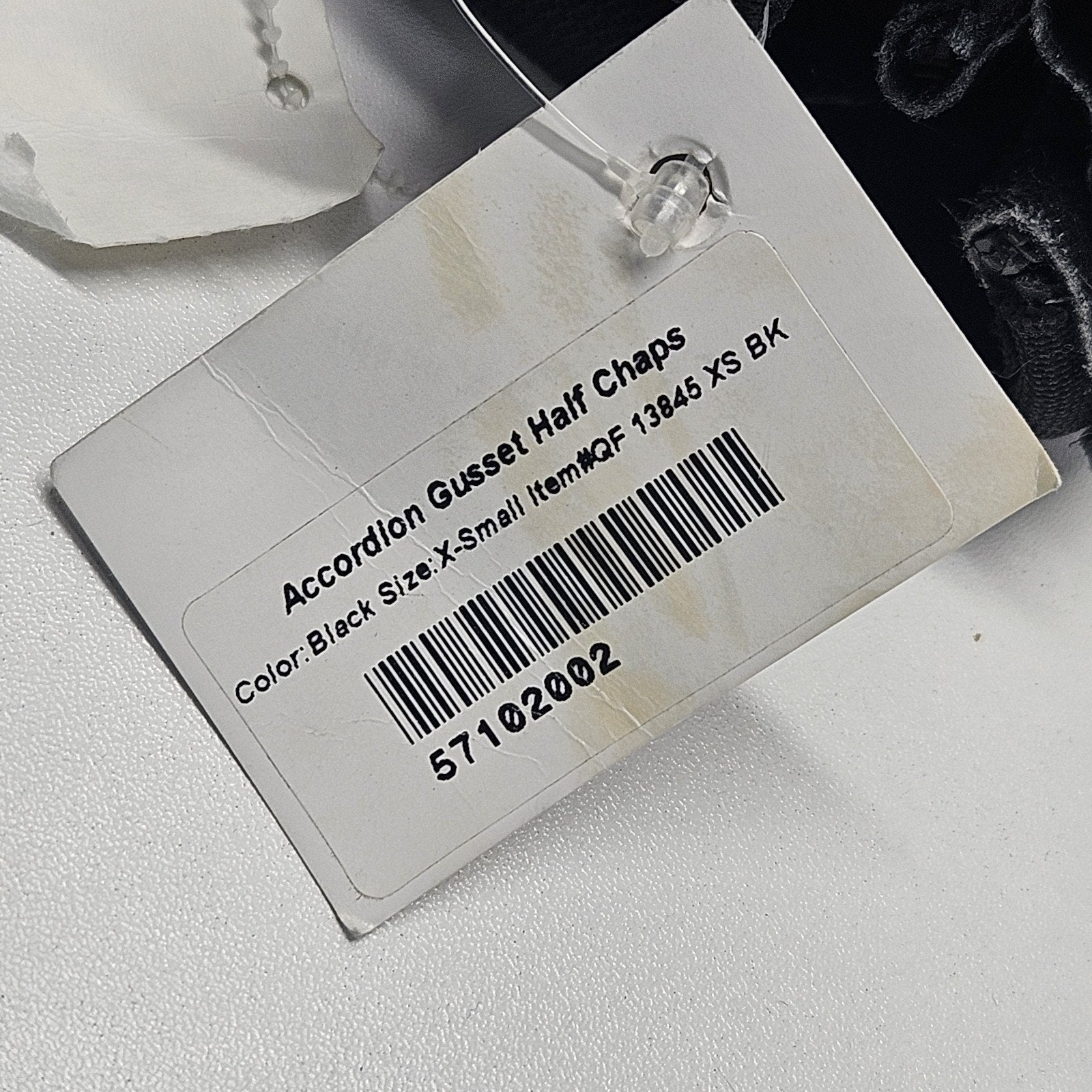 Nwt Equi Grip Leth Half Chap Adult XS Suede Leather Equestrian Riding Black