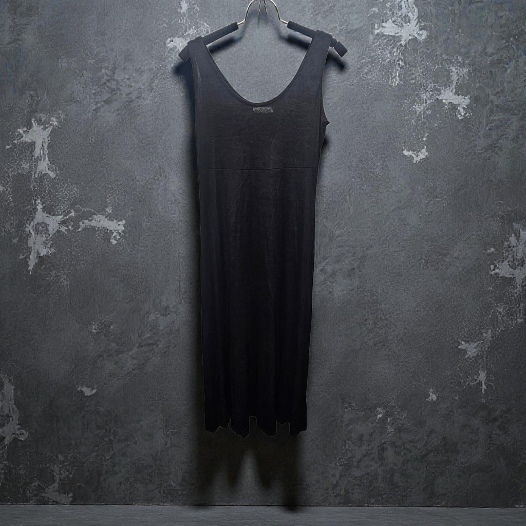 Nina Piccolino Vtg 90s Semi Sheer Midi Tank Dress Whimsigoth Boho Grunge Sz 6