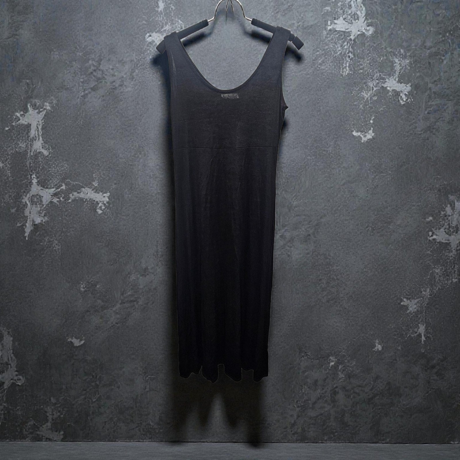 Nina Piccolino Vtg 90s Semi Sheer Midi Tank Dress Whimsigoth Boho Grunge Sz 6