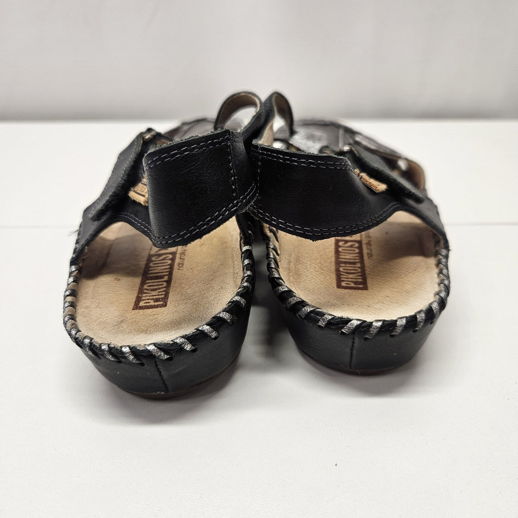 PIKOLINOS Sandals Original VALLARTA Metallic Gray T-strap US 9/9.5 EU 39