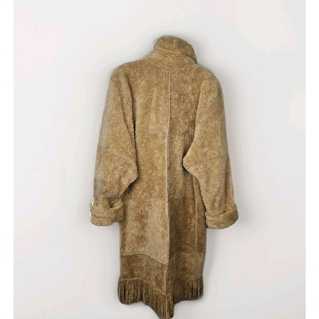 Vintage Marena Marena Two Coat Tan Womens 3X Long Sherpa Overcoat w Hat