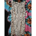 NWT AB Studio Womens White with Black Swirl Sleeveless Sheath Dress Size 10
