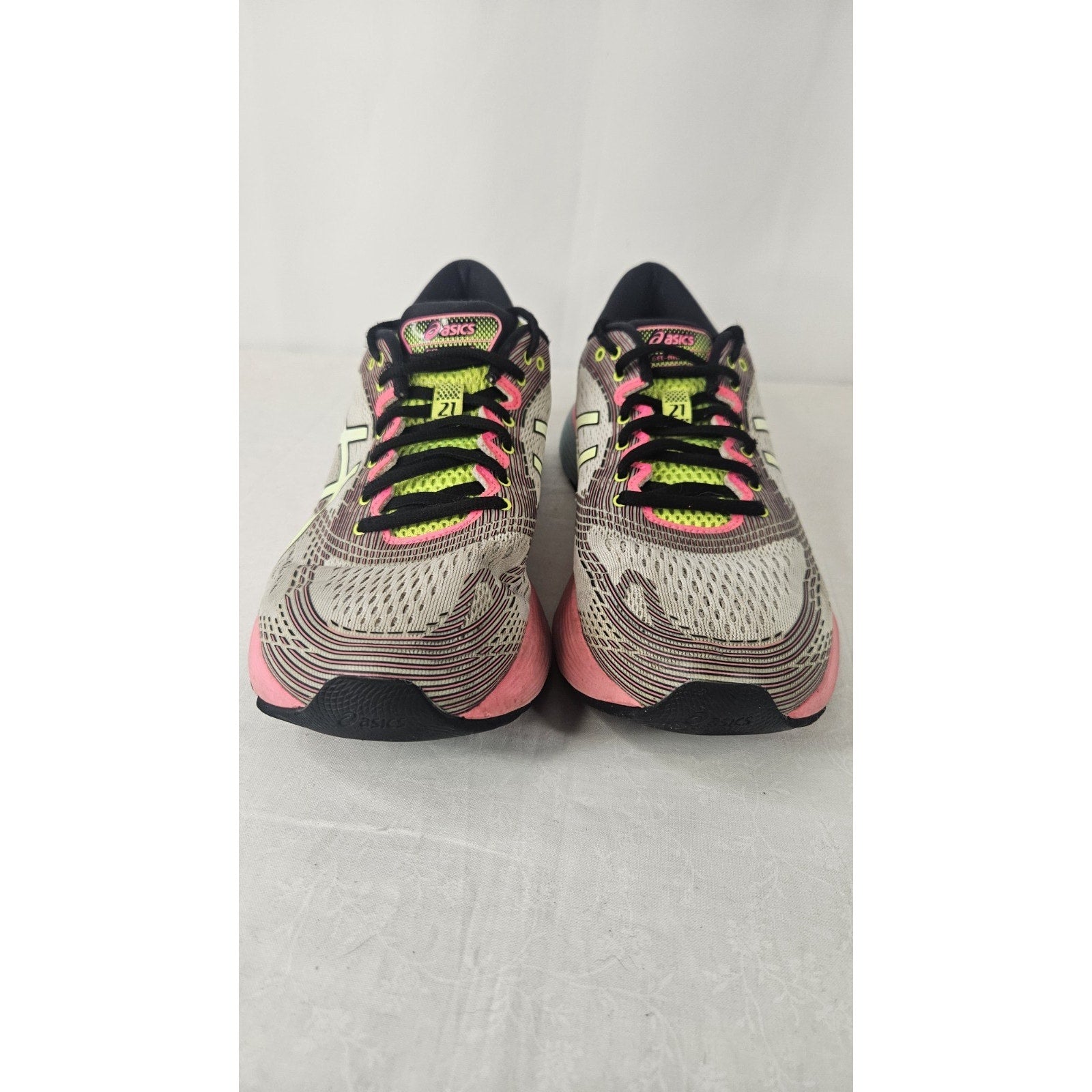 Asics Womens Gel Nimbus 21 1012A502 Colorful Running Shoes Sneakers Size 10