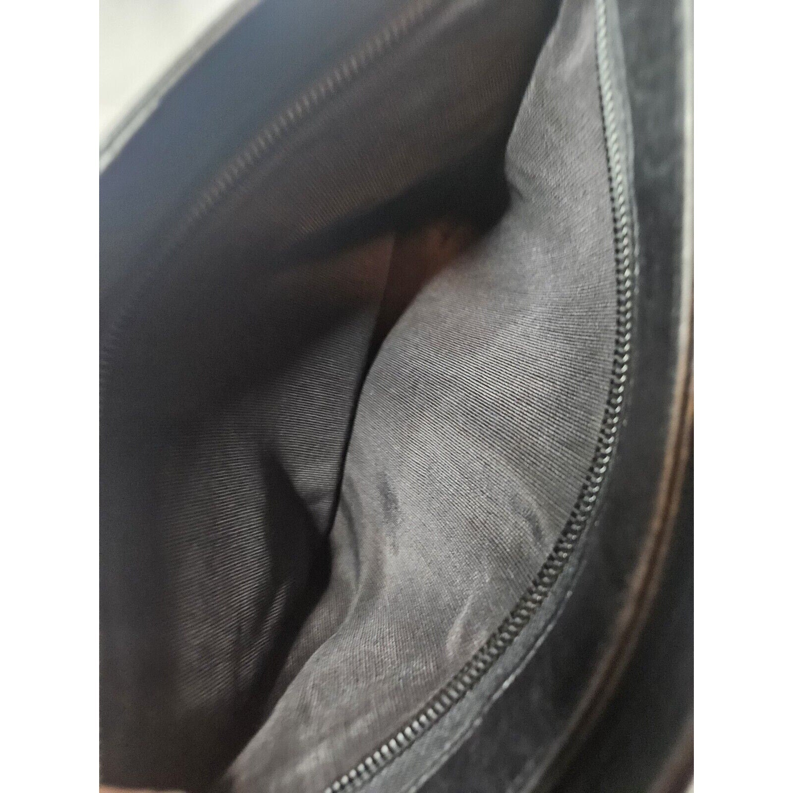 Vintage PALIZZIO Soft Leather Shoulder Bag Handbag Double Zip Coin Purse Black