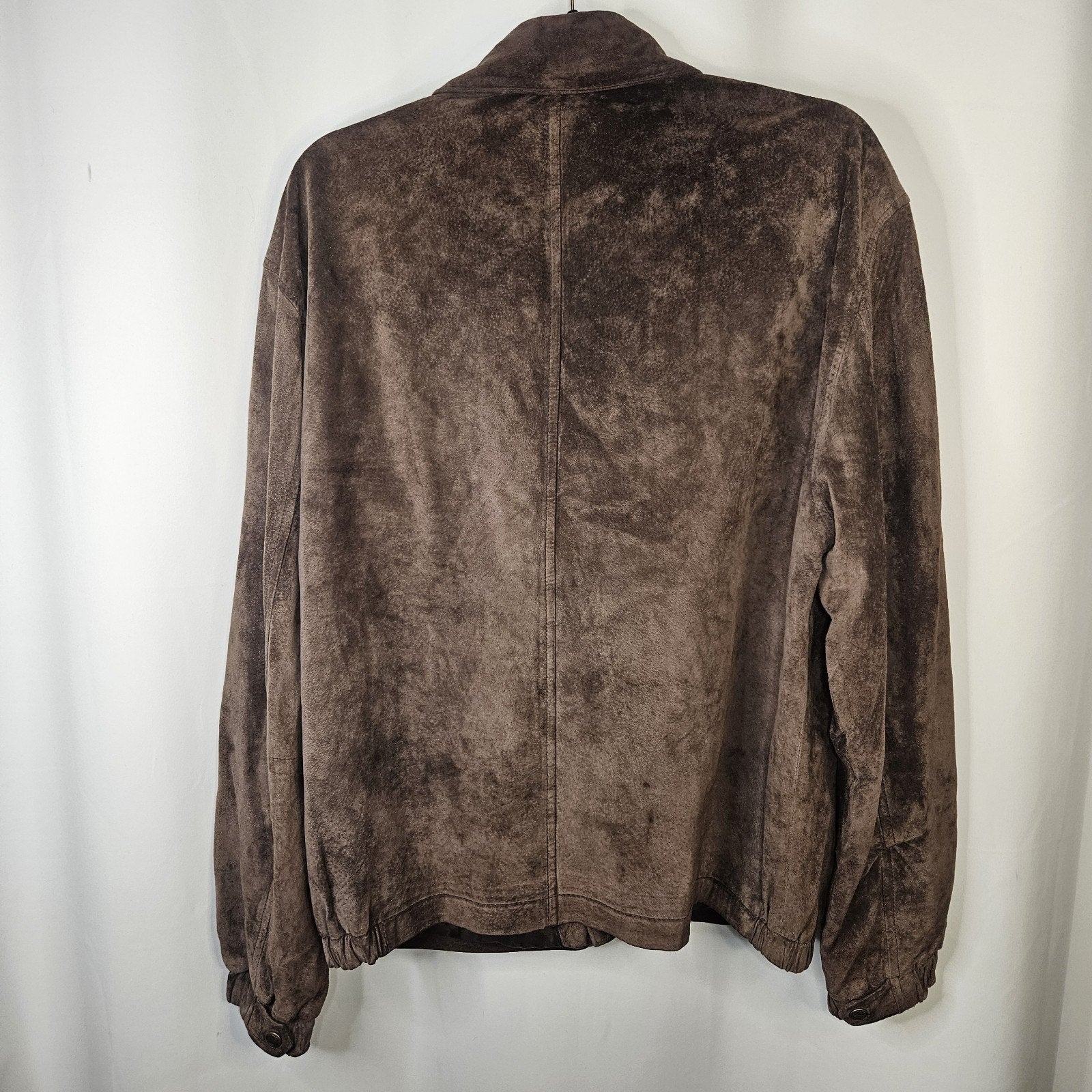 Y2K Vintage Newport Harbor Men's Classic Brown Suede Jacket Medium