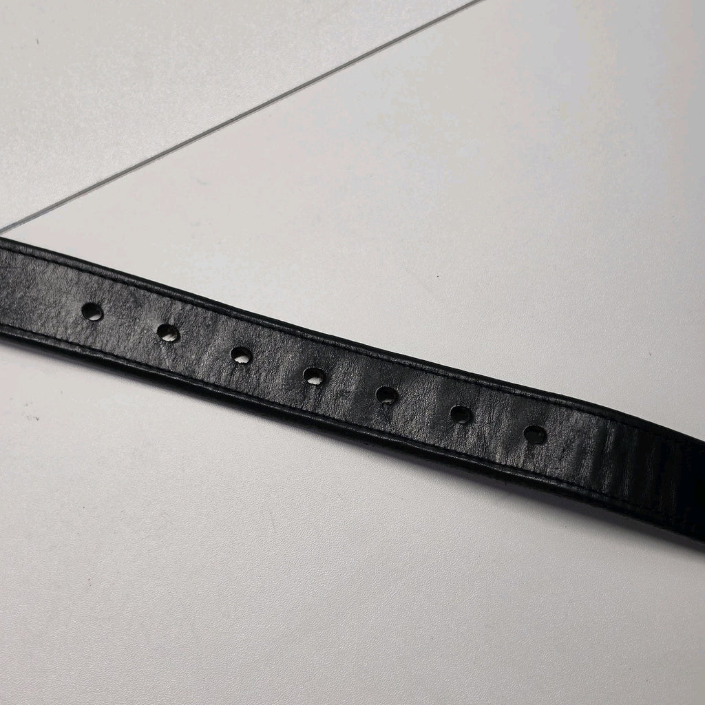 Duluth Trading Co Black Italian Adjustable Leather Belt Sz 46 Men 11019 Lifetime