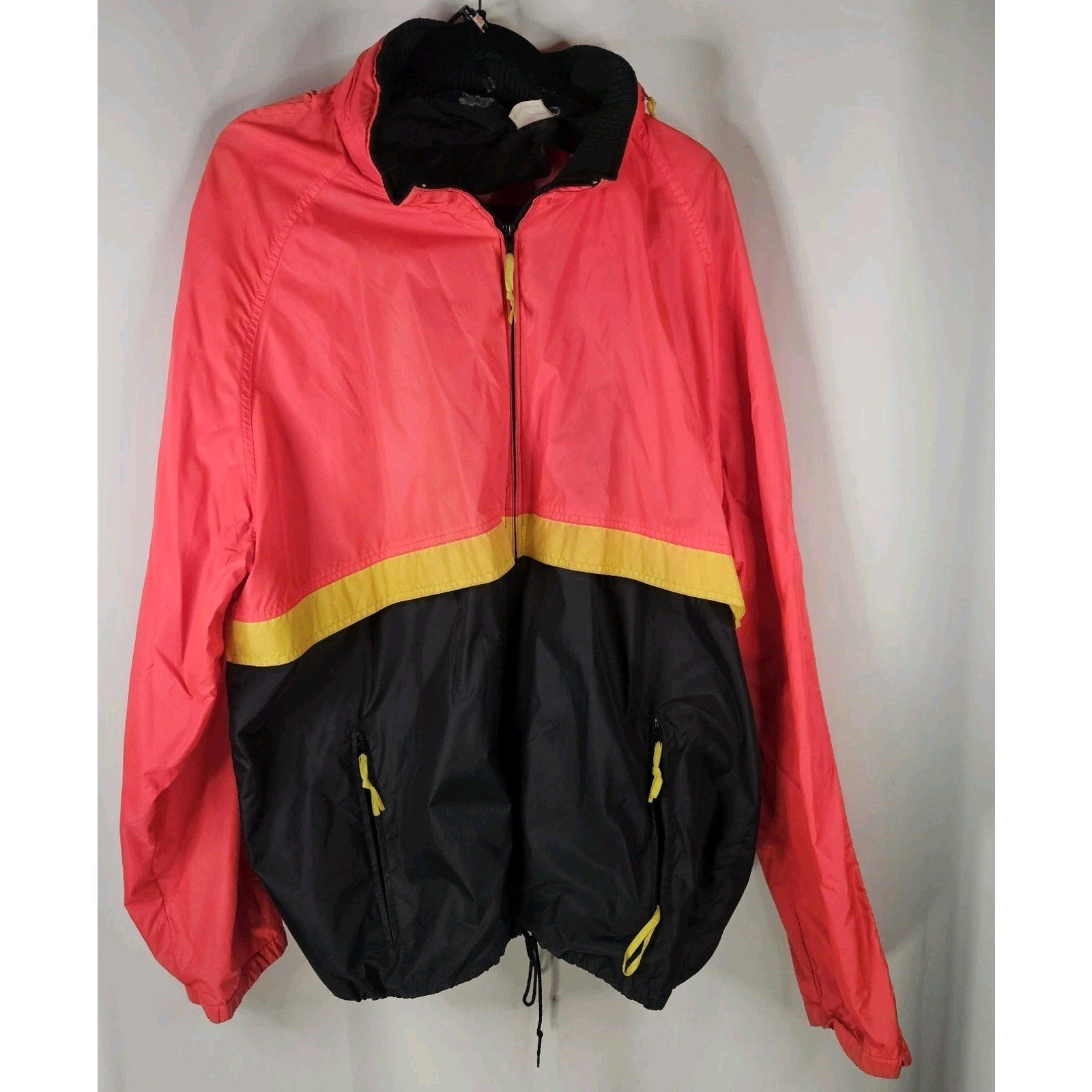 Vtg Woolrich Mens Colorblock Windbreaker Water Resistant Jacket XXL Running Coat