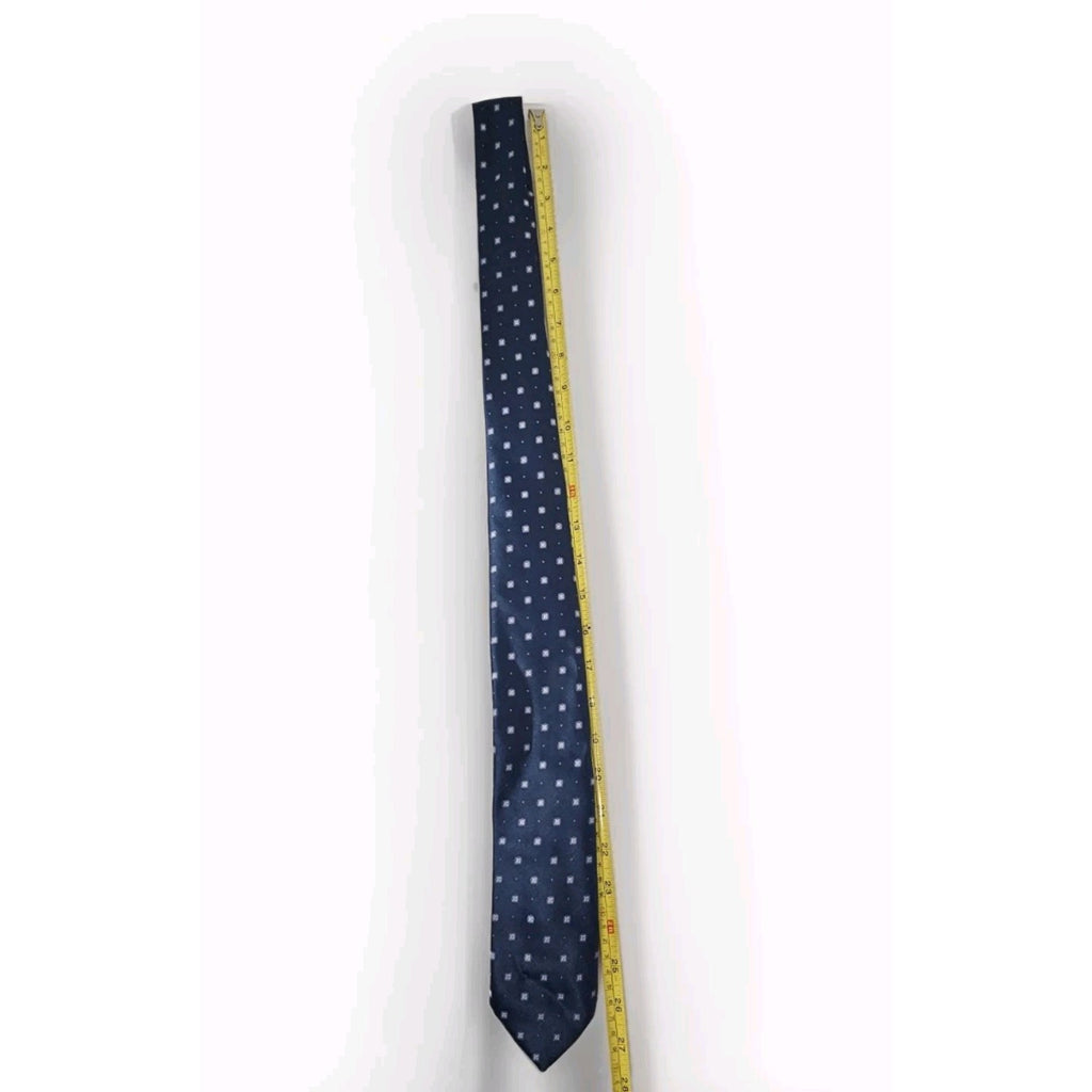 VINTAGE Sears The Men's Store Neck Tie Blue Polka Dots Polyester Men's