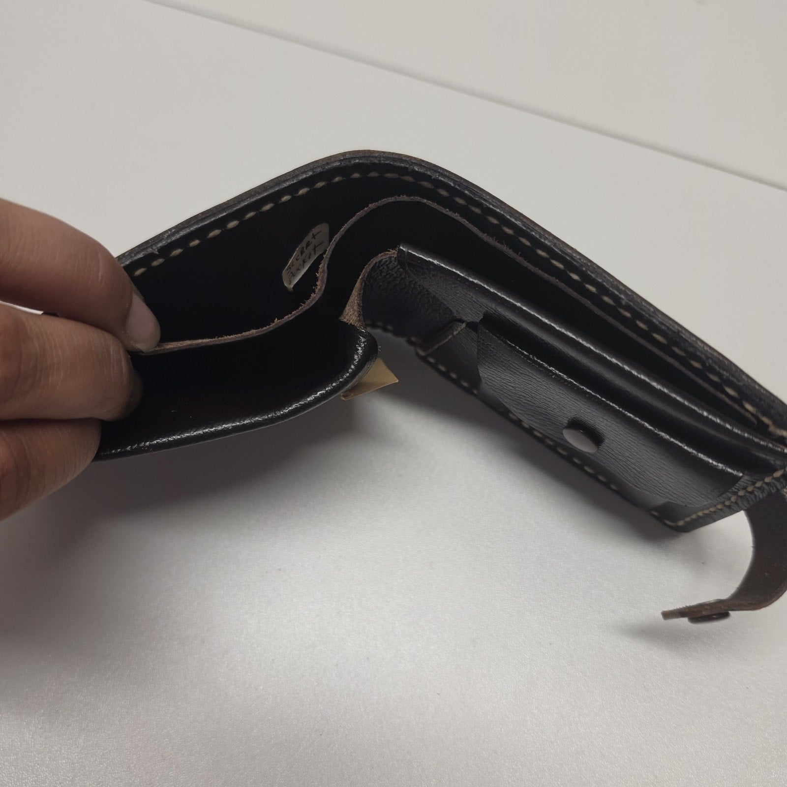 Hand Tooled Full Grain Leather Men’s Wallet Bifold Handmade Western Floral