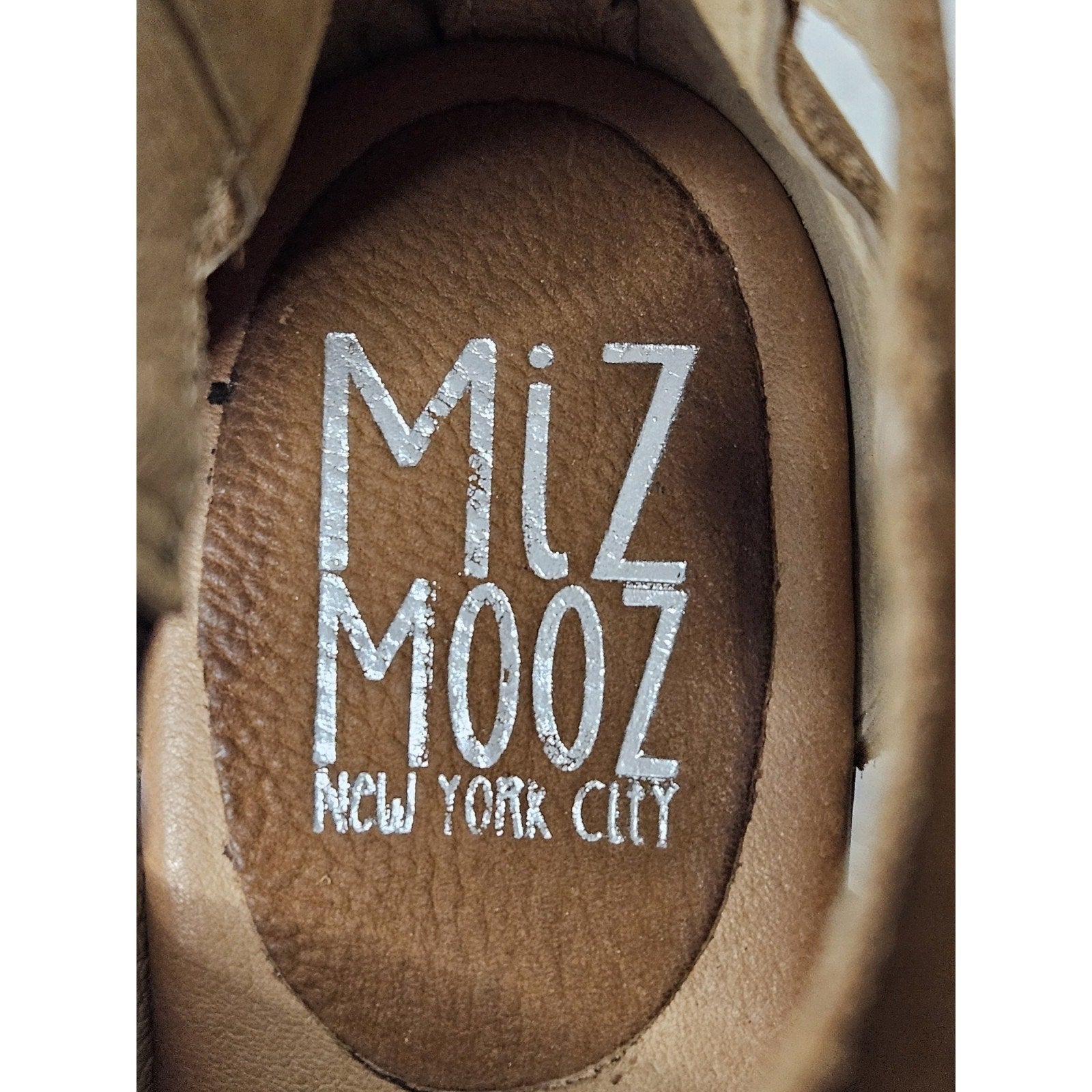 Miz Mooz Amia Brandy US Size 10 Cap Toe Closed Toe Boho Wedge Heels