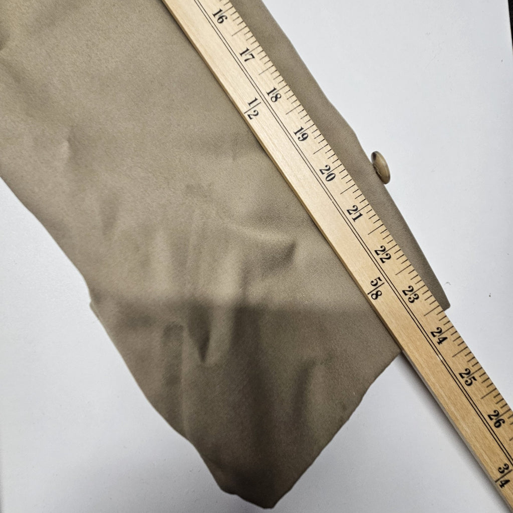 Vtg Woodmere Men Size 44 Beige Long Sleeve Removable Lined Belted Trench Coat