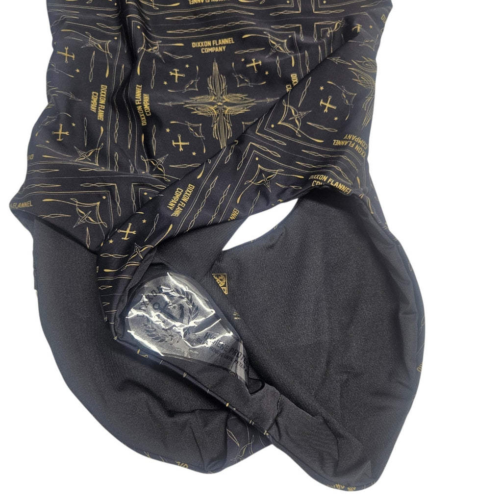 Dixxon One Piece Swimsuit Beach Logo Black Gold Tattoo-style Design 2X