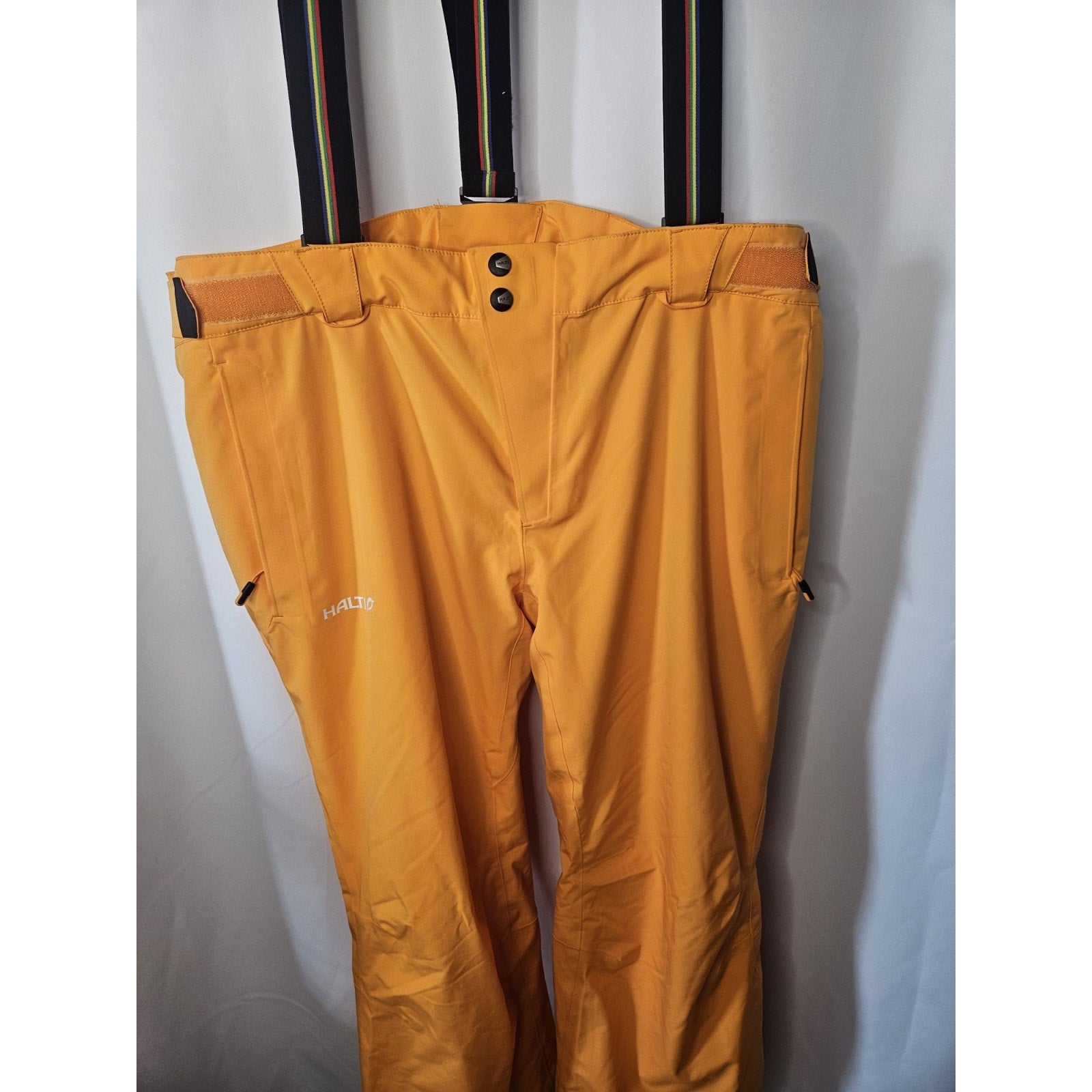 HALTI DrymaxX Ski Pants Mens Size XXL Removable Straps Adjustable Waist Orange