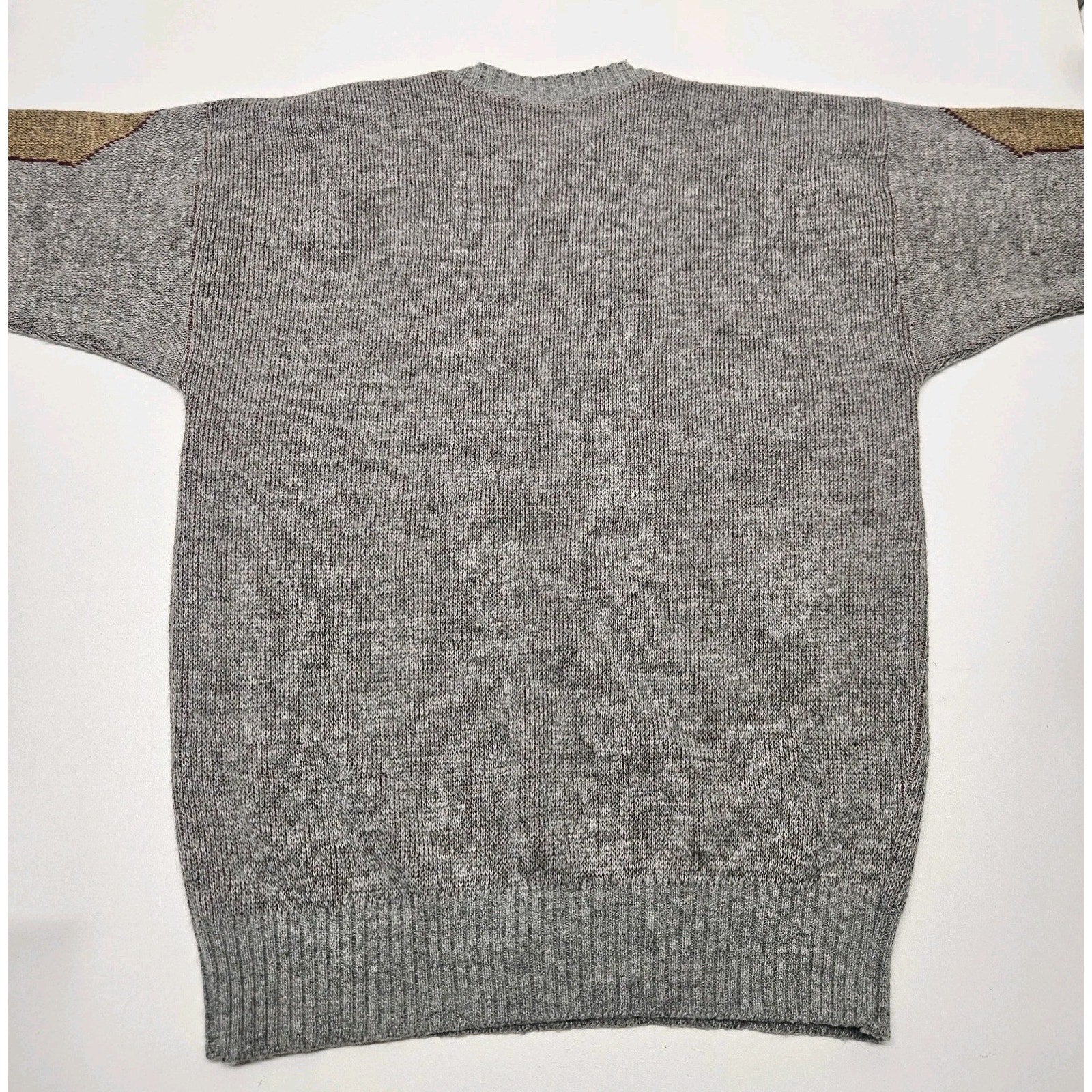 Vintage Men's London Fog Multicolor Print Acrylic Knit Sweater Size Large USA